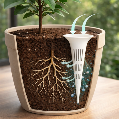 Deep Watering Insert for Plant Pots*5 | Helps Water Reach Deeper Soil Layers