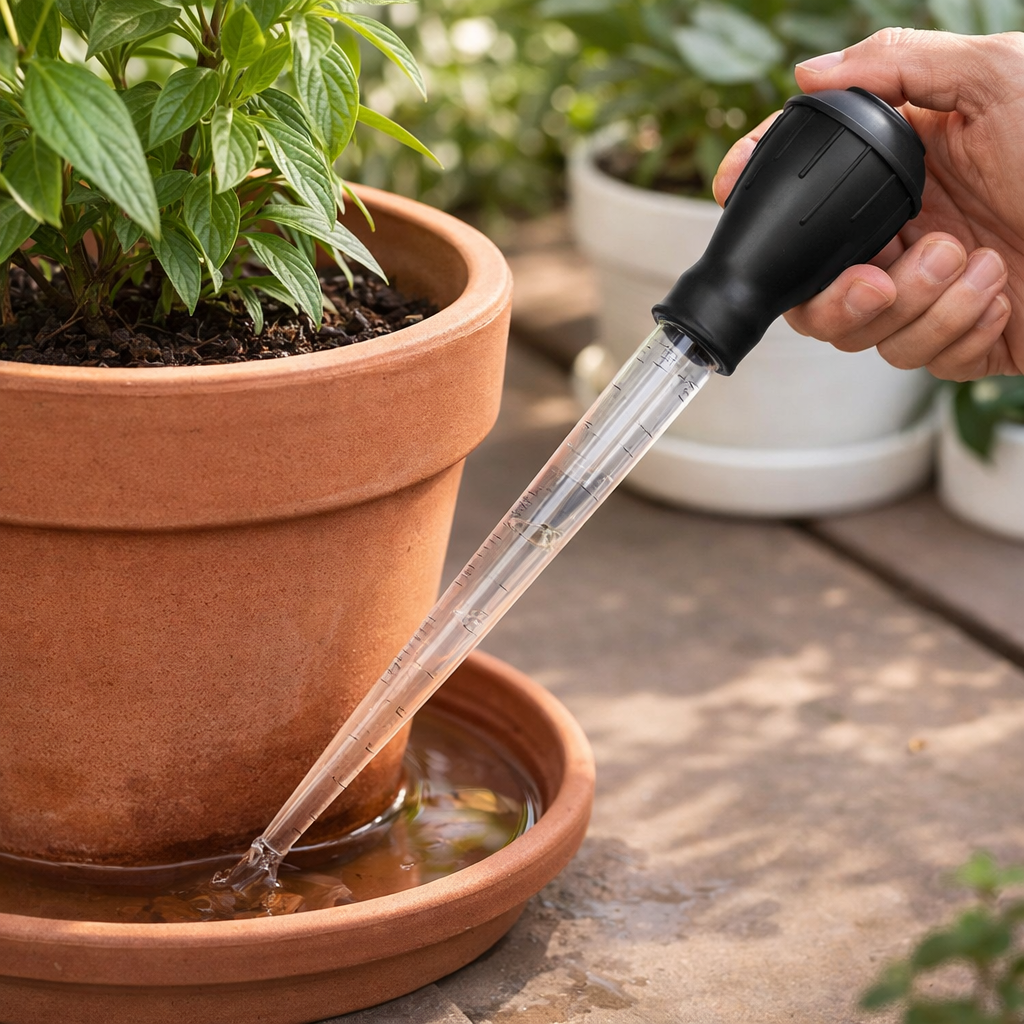 Plant Water Remover Tool– Ideal for Plant Care, Tray Water Removal