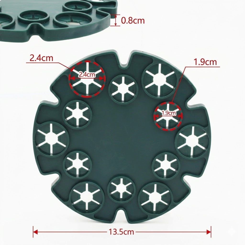 32 PCS Plant Support Connectors — No Collapse. No Tying. Just Stable Growth.